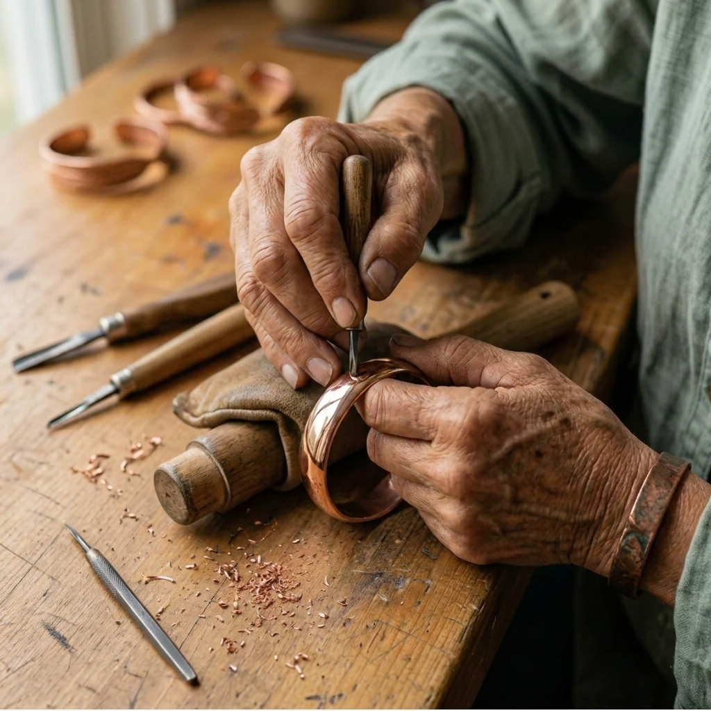 Eleanor's Artisanal Copper Cuff