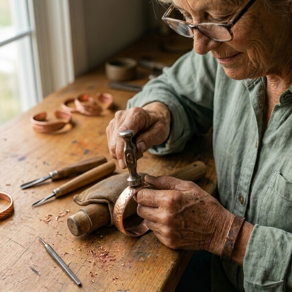 Eleanor's Artisanal Copper Cuff