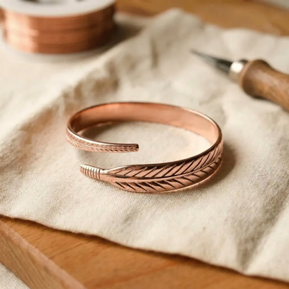 Eleanor's Feather Copper Cuff